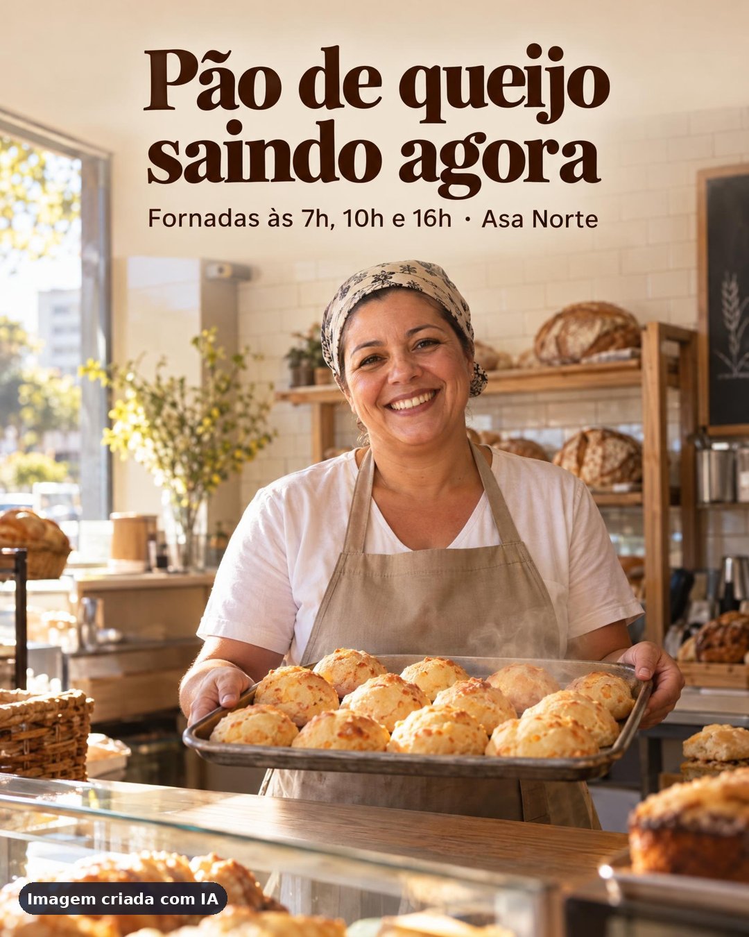 Post de feed com o título composto na arte